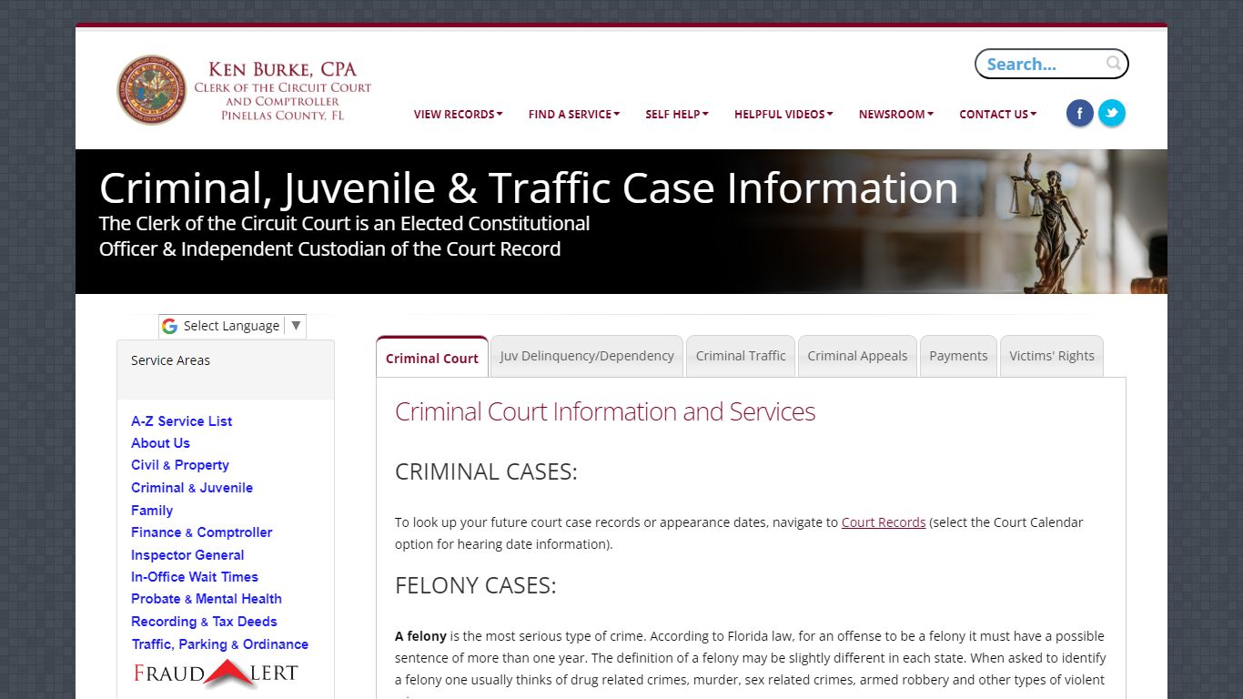 Criminal Court - Pinellas Clerk